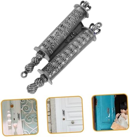 HOOTNEE Antique Jewish Mezuzah Decorative Metal Door Blessing