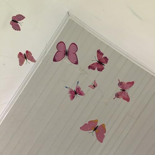 Handmade Pink Butterfly Mobile 22W x 28H