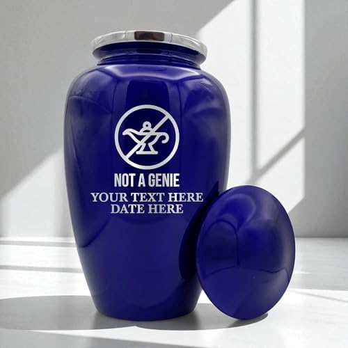 Custom Cremation Urn Metal Vessel Purple Splendore Series