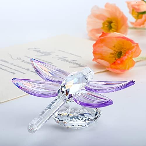 HD HYALINE DORA Crystal Butterfly Figurine with Crystal Ball Base