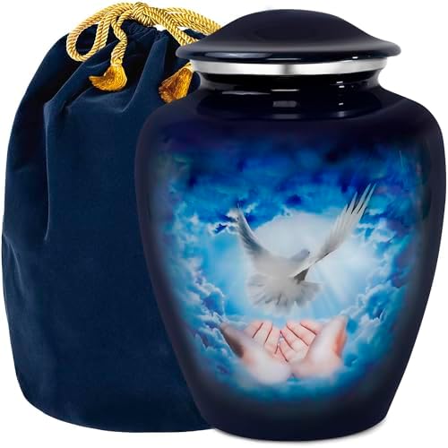 Trupoint Memorials Large Blue Dove Cremation Urn