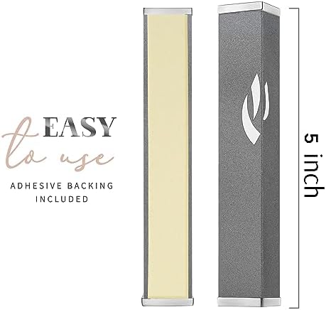 SURI Modern Mezuzah Case with Printed Scroll