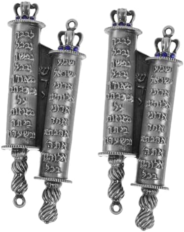 VALICLUD Metal Mezuzah Scroll Door Plaque 2-Piece Set