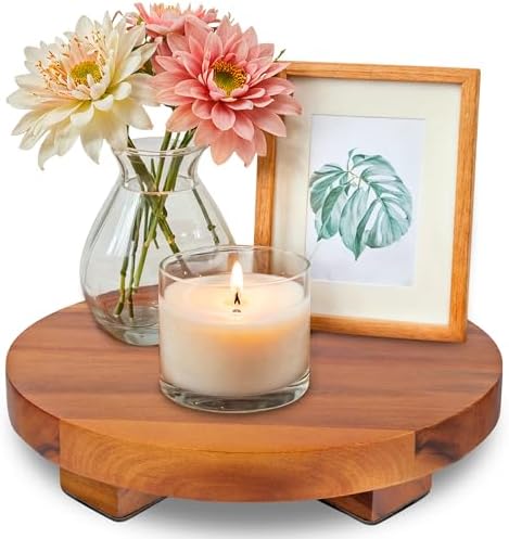 Demigo Round Acacia Wood Riser 95 Inches Display Stand