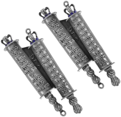 STOBAZA 1set Metal Mezuzah Scroll Decor with Protective Case