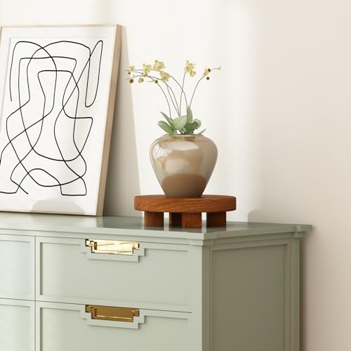 Teak Wood Display Riser for Bathroom Decor