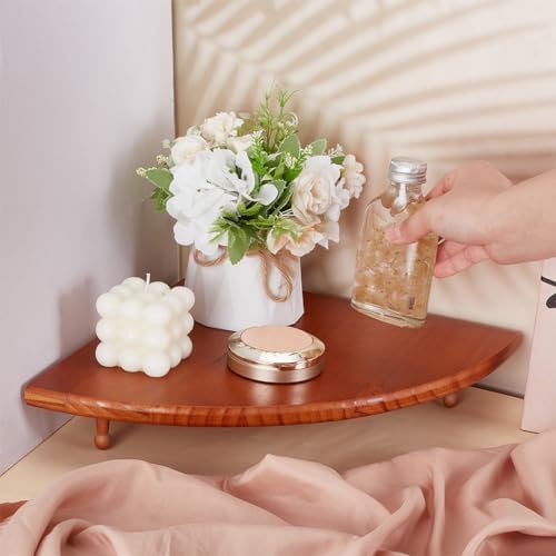 FINGERINSPIRE Wood Corner Display Stand 118x118x118