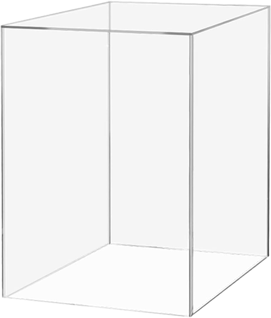 Acrylic Display Case for Collectibles 10x10x15 No Assembly Required