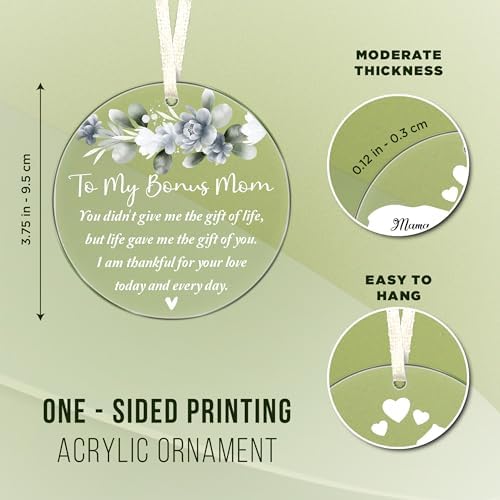 To My Bonus Mom - 2024 Christmas Ornament Gift