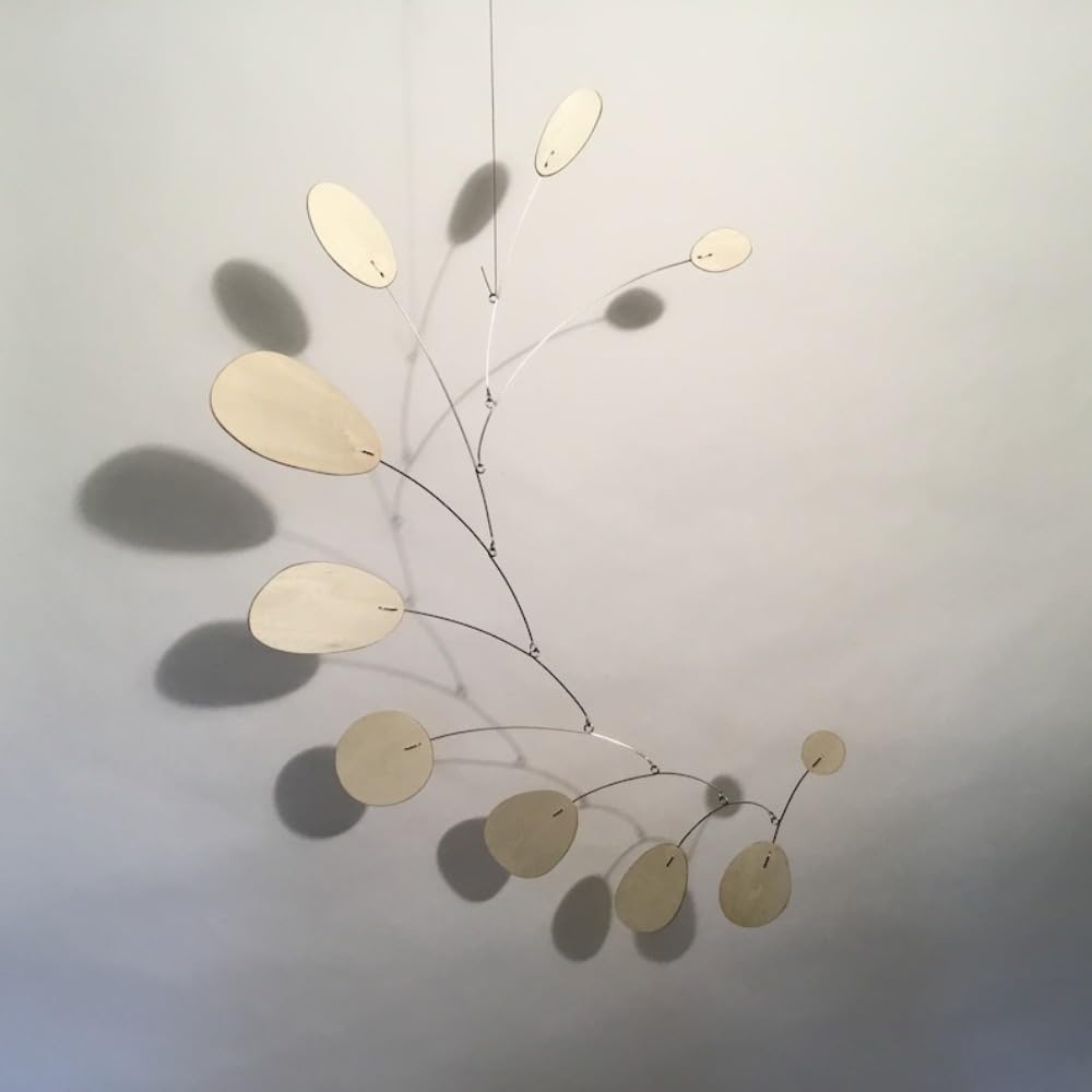 Modern Wood Art Hanging Mobile 21x27 In