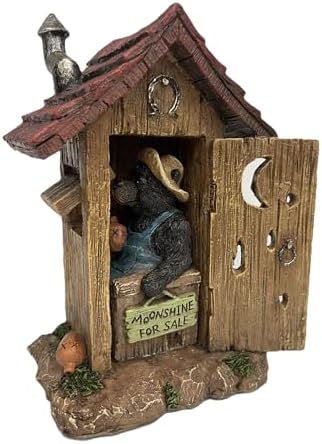 Pine Ridge Bear Outhouse Table Decor