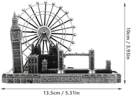 Retro City Metal London Eye Big Ben Figurine Statue