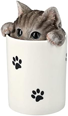 Pacific Giftware Grey Cat Treat Storage Jar