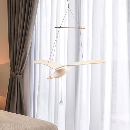 Seagull Mobile Wooden Soaring Decor for Home Balcony