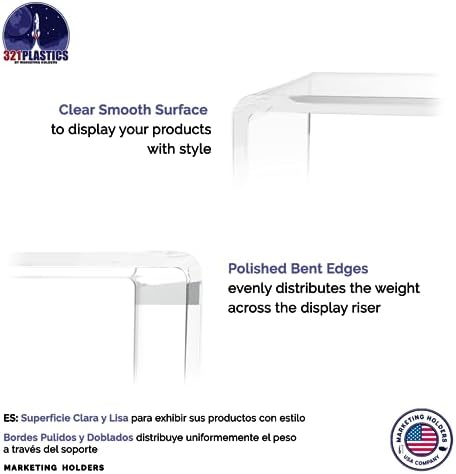 Clear Acrylic Riser Display 10 Wide x 4 Deep