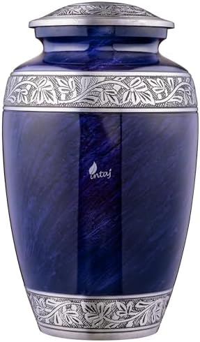 INTAJ Cloud Purple Aluminum Cremation Urn for Adult Ashes