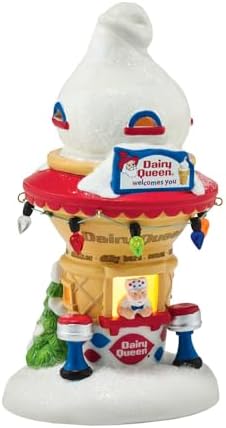 Department 56 North Pole Village Santas Dairy Queen Cone House