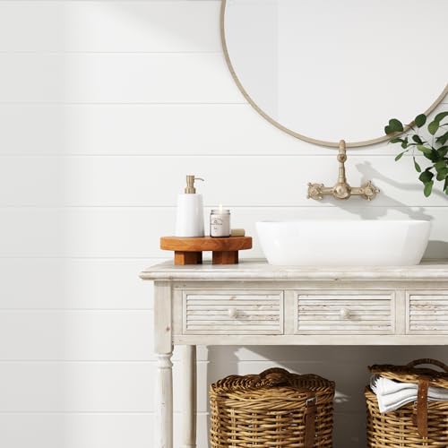Teak Wood Display Riser for Bathroom Decor