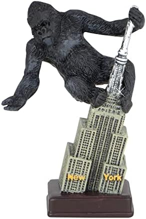 New York City Empire Building and King Kong Figurine