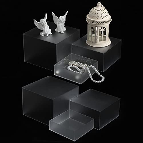 Tuanse 6 Pcs Acrylic Buffet Risers Display Stands