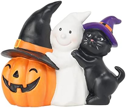 Newman House Studio Halloween Ghost and Cat Figurine Set