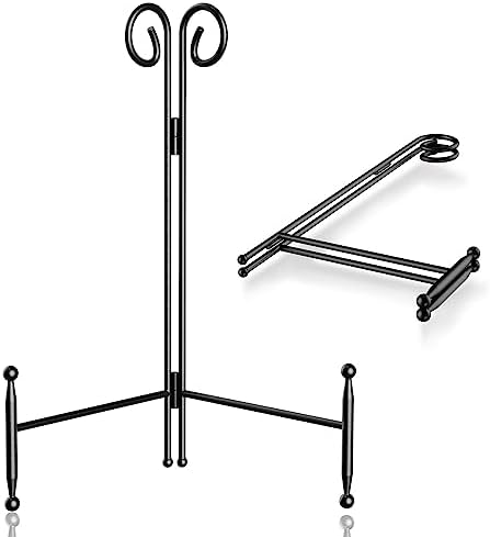 Black Plate Stand for Display 12 Inch 2 Pack