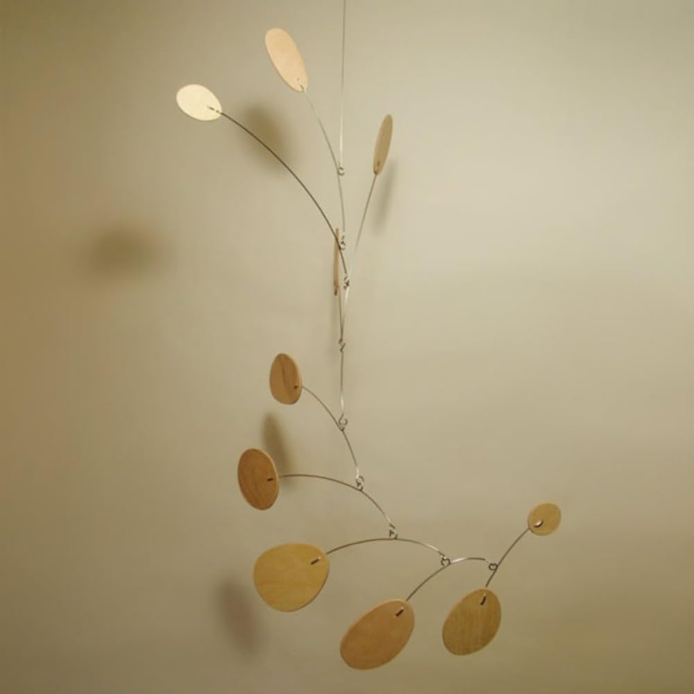 Modern Wood Art Hanging Mobile 21x27 In