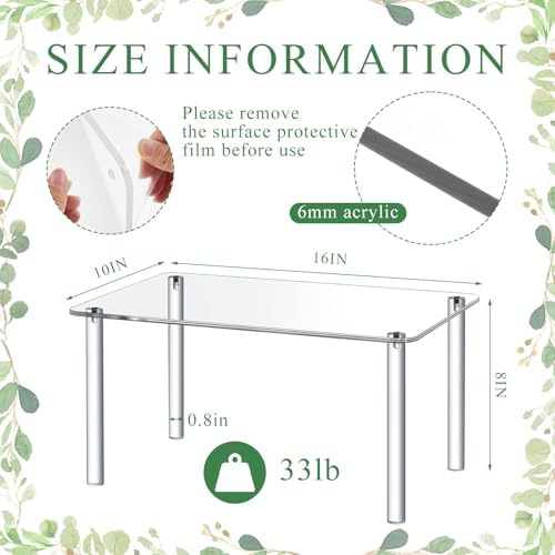 1 Pcs Extra Large Acrylic Display Riser Stand 4 Leg