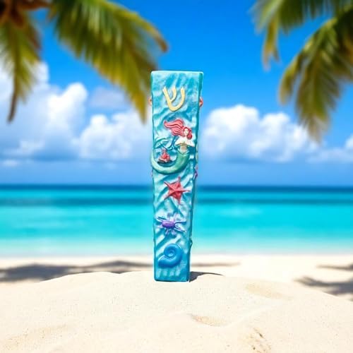 Handmade Mermaid Mezuzah Case for Jewish Kids Room