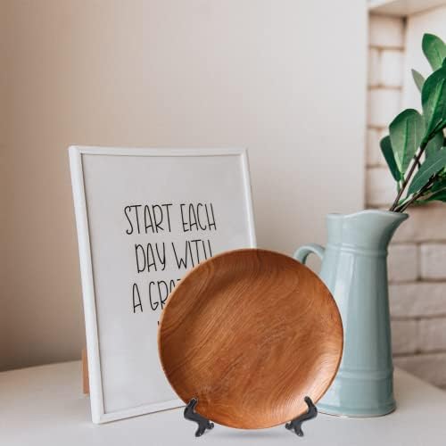 Zorfeter 30 Pcs 3 Inch Black Mini Easel Card Stands