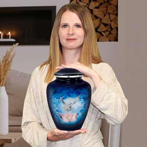 Trupoint Memorials Large Blue Dove Cremation Urn