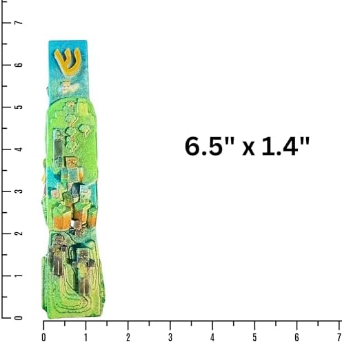 Handmade Mine Pixel Mezuzah Case for Jewish Kids Room