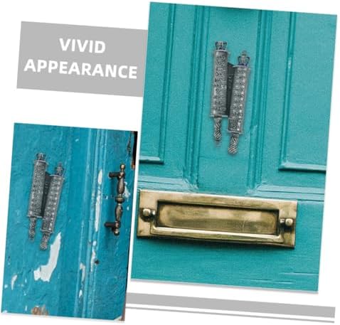Metal Mezuzah with Engraved Blessing Scroll 2 Sets