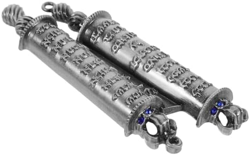 Kailiketiy Metal Mezuzah Scroll Set with Antique Finish