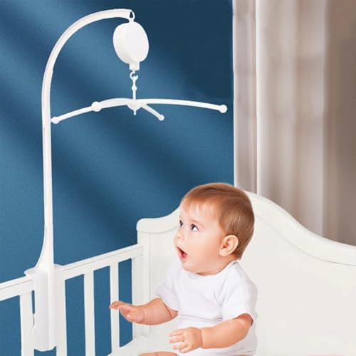 Mobile Holder for Crib with 360 Rotating Music Box