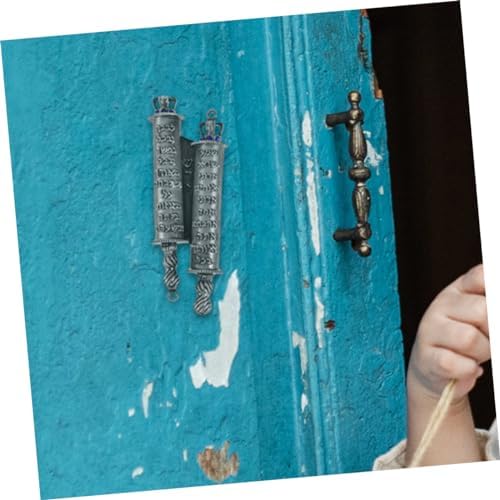 VALICLUD Metal Mezuzah Scroll Door Plaque 2-Piece Set