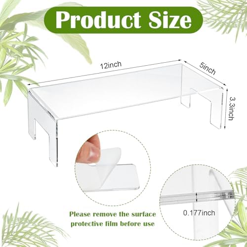 2 Pack Clear Acrylic Display Stand Risers for Jewelry and Desserts