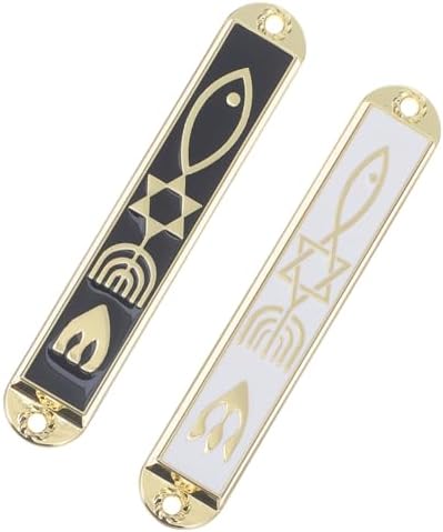 PRETYZOOM 2pcs Metal Mezuzah Door Decor Wall Art