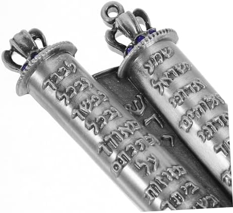 Kailiketiy Metal Mezuzah Scroll Set with Antique Finish