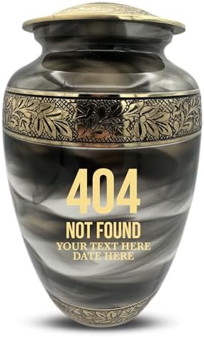 Custom Cremation Urn with Tech Design and Engraving