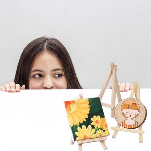 4Pcs Pine Mini Easel Wedding Table Display Stand