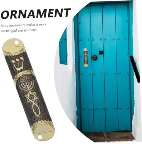 Classic Metal Mezuzah Scroll Door Ornament