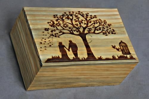 Tree Urn for Human Ashes Large Handmade Wooden