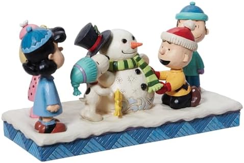 Enesco Jim Shore Peanuts Gang Snowman Figurine