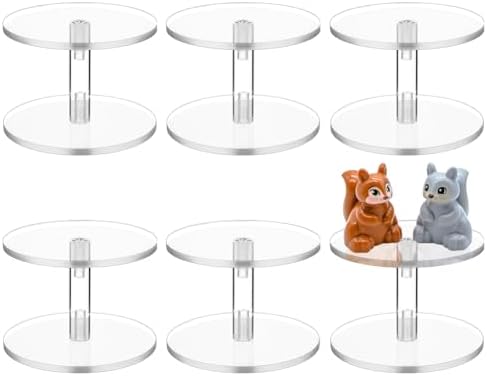 BENECREAT 6Set Acrylic Display Stand for Jewelry and Decor