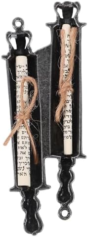 Metal Mezuzah Scroll Jewish Door Blessing Decor