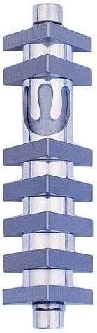 Baltinester Agayof Small Shin Mezuzah with 3-D Stripes Gray