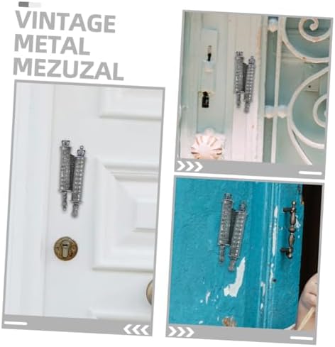 Cabilock 1Set Metal Mezuzah Door Blessing Decor
