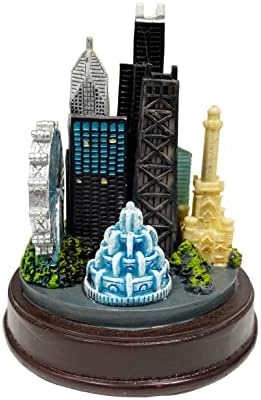 Chicago Skyline Paperweight Sculpture