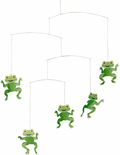 Happy Frog Hanging Mobile - 22 Inches Handmade in Denmark
